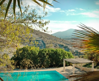 Boutique Hotel Residencia Fundador Pool mit Weitblick in die wunderbare Landschaft