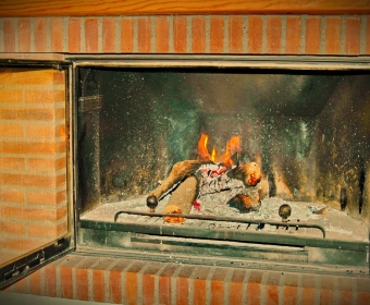 Boutique Hotel Residencia Fundador - Kaminfeuer